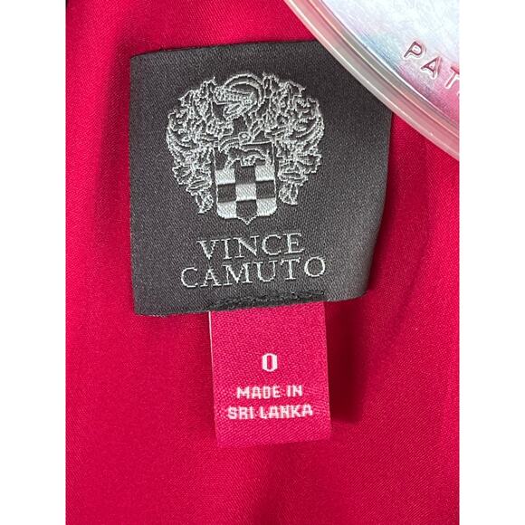 Vince Camuto Buckle halter crepe shift dress, fuchsia, size 0, NWT - Picture 2 of 13